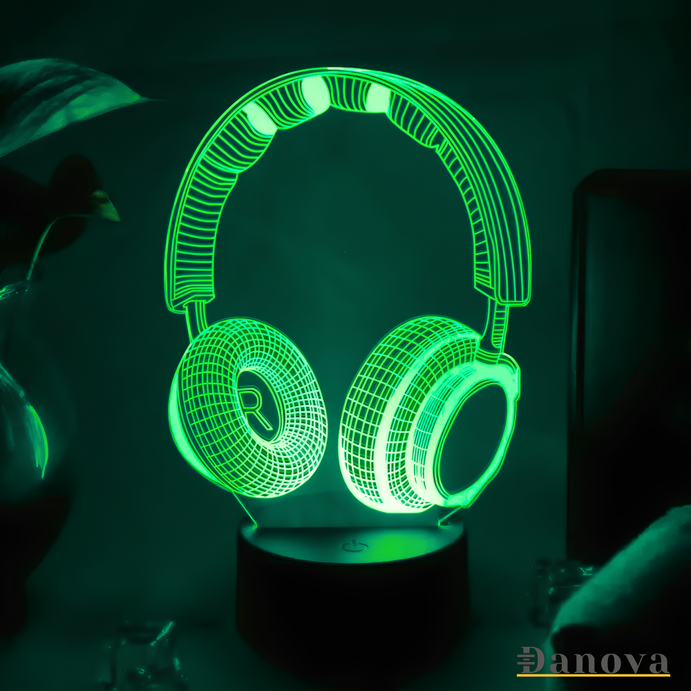 Wireless Headset Illusional Light