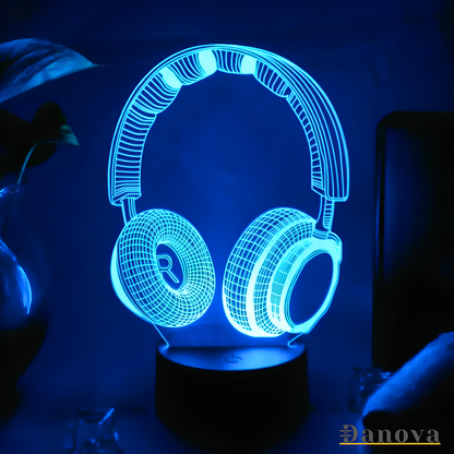 Wireless Headset Illusional Light