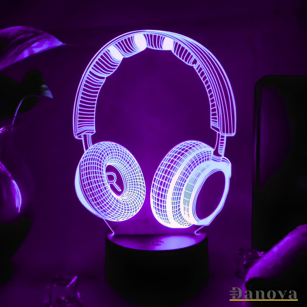 Wireless Headset Illusional Light