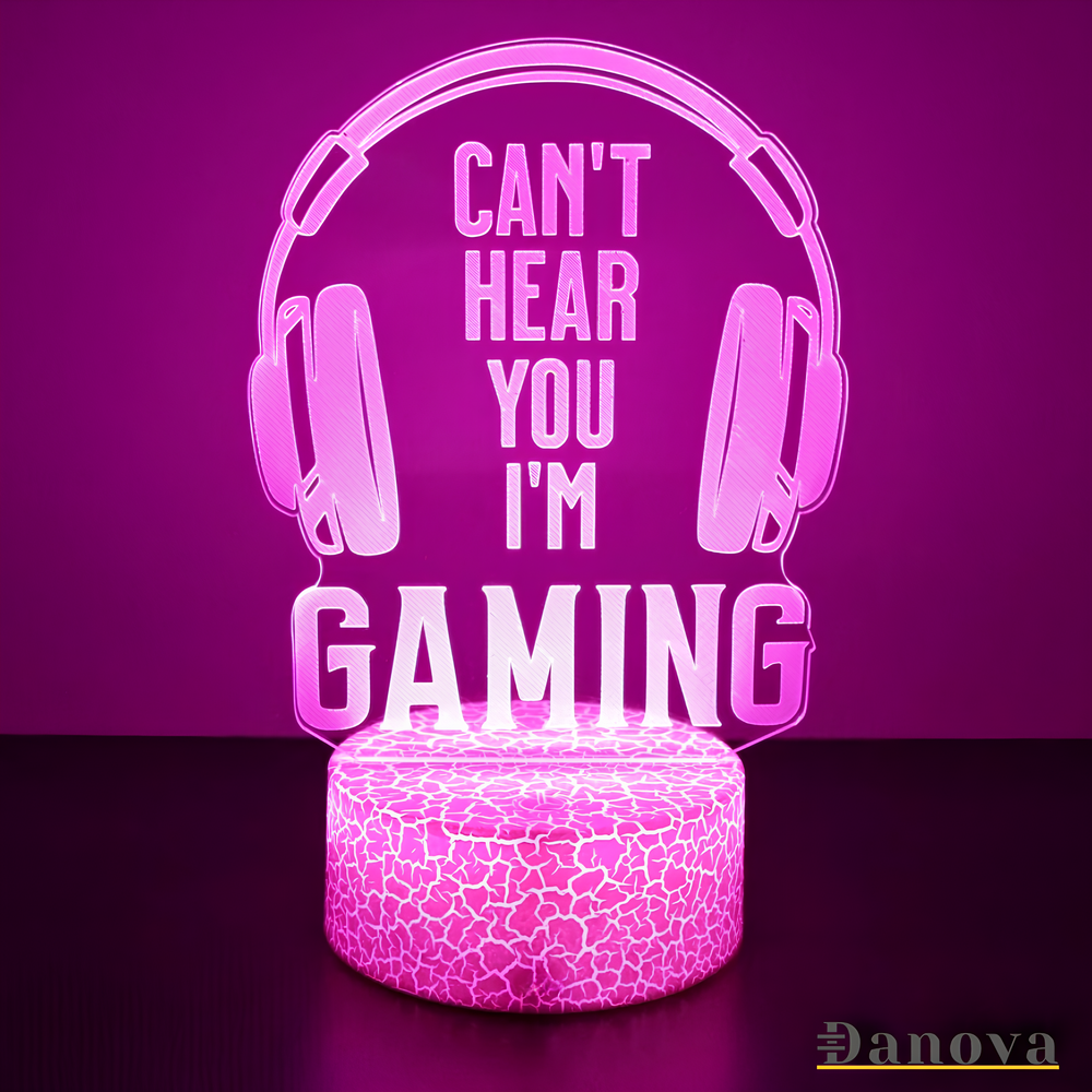 Can't Hear You I'm Gaming Illusional Light