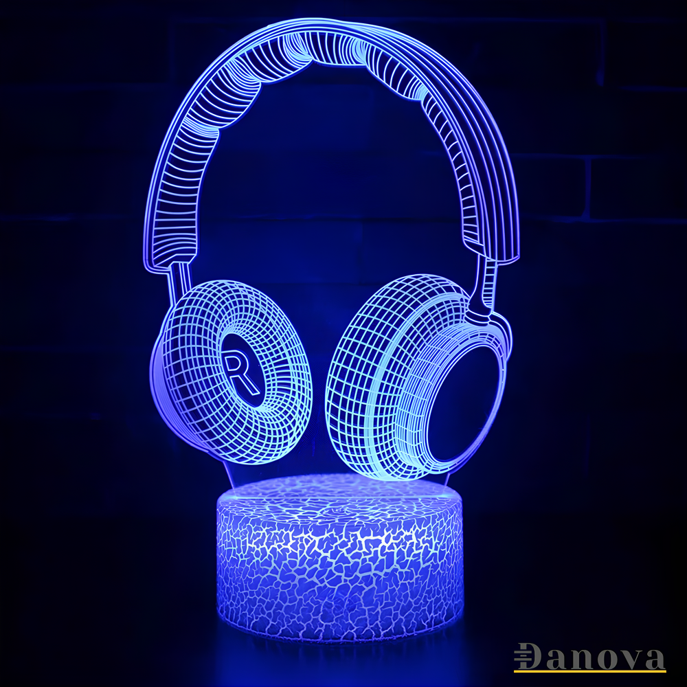 Wireless Headset Illusional Light