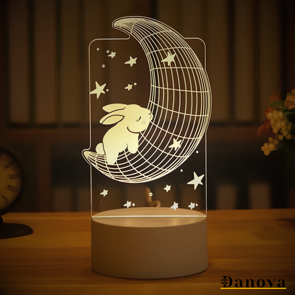 Rabbit Moon Illusional Light